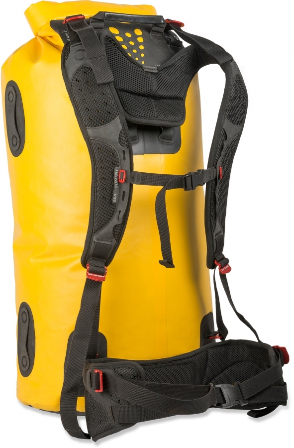 Lodní vak 120L, HYDRAULIC DRY BAG WITH HARNESS 120L Yellow